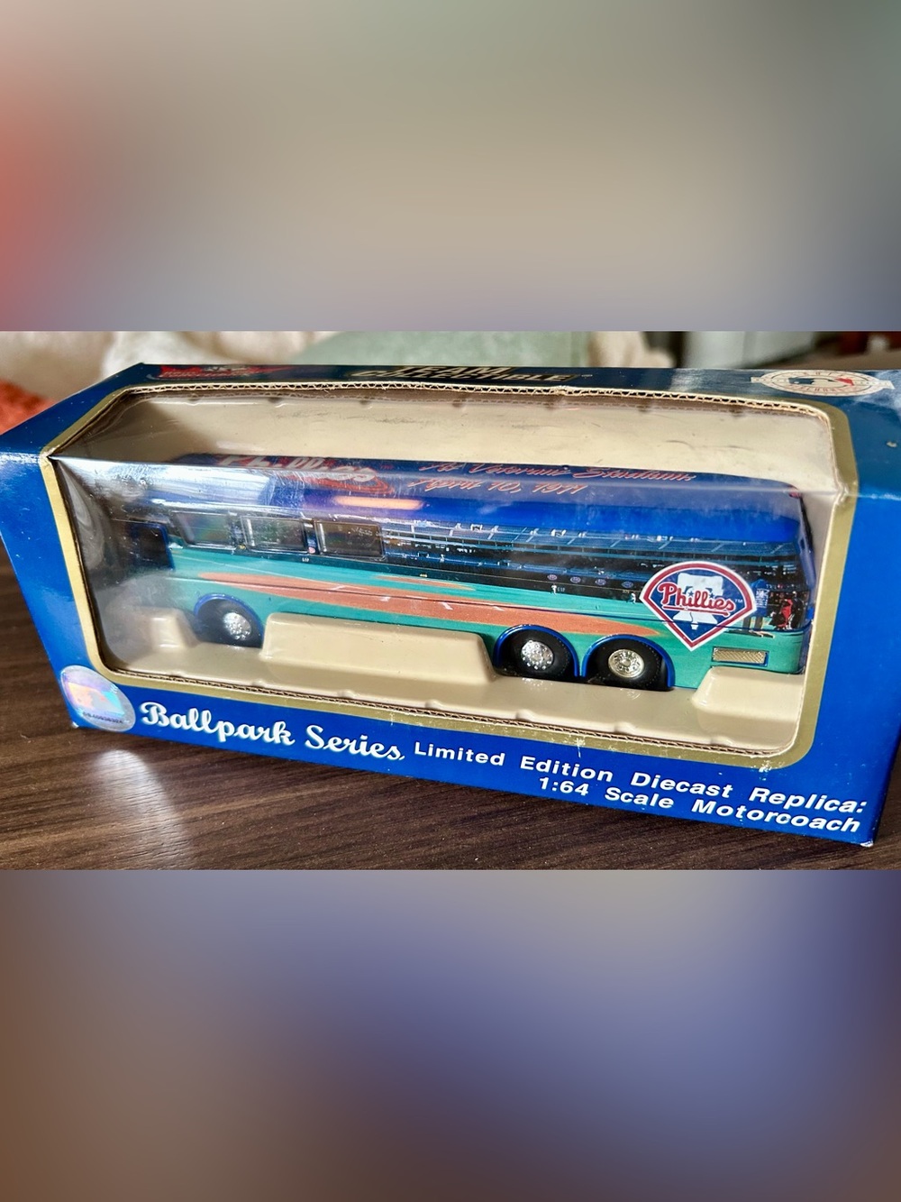 Ballpark Series Phillies Motorcoach Team Collectible Limited edition NEW